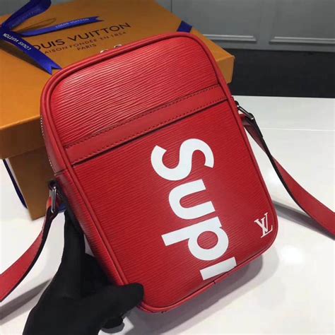 louis vuitton x supreme danube epi pm red replica